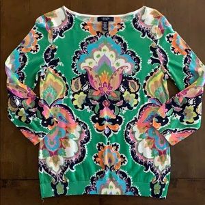 Chaps Lightweight 3/4 Sleeve Sweater